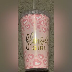 NWOT Flower girl tumbler